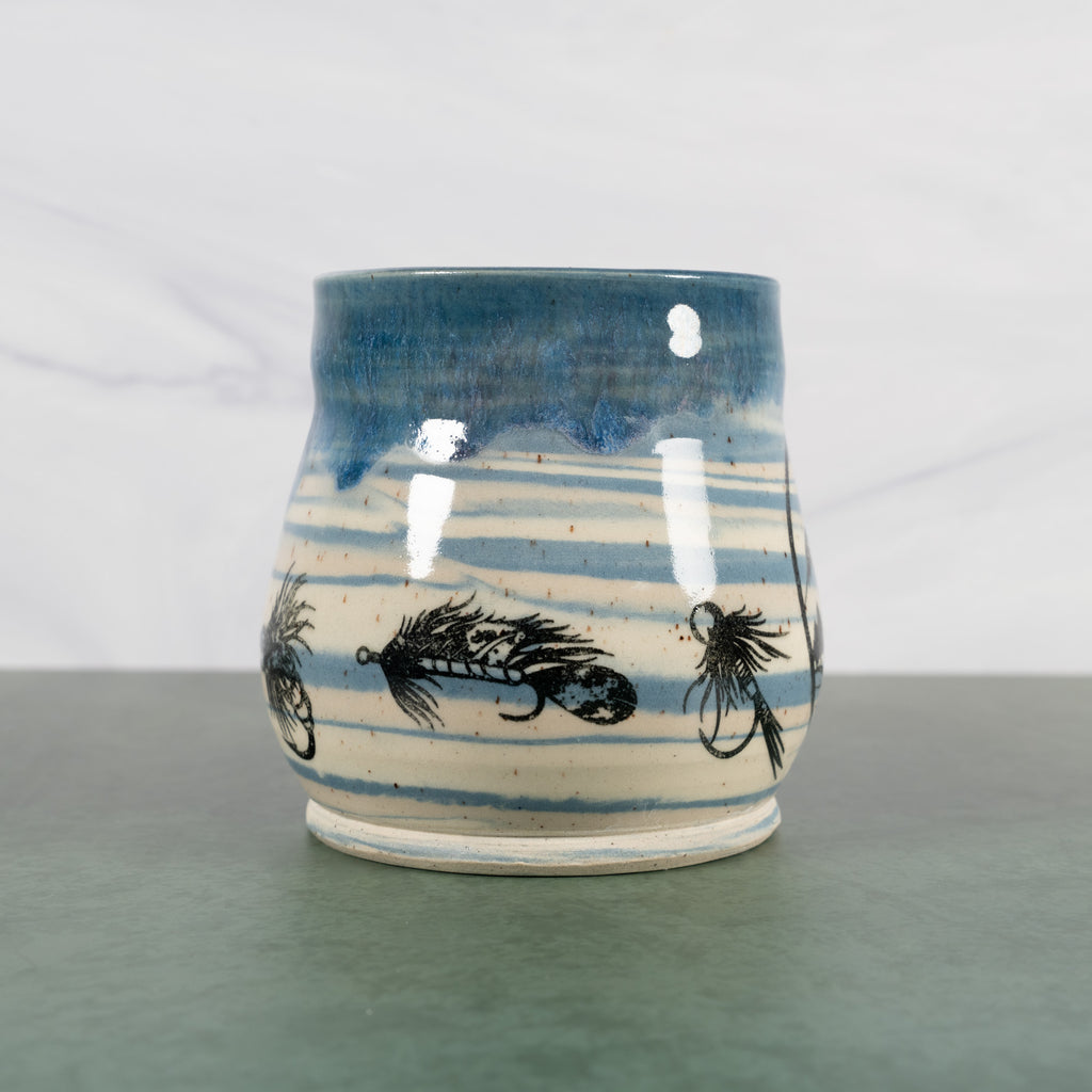 Marbled Blue Fly Fishing mug