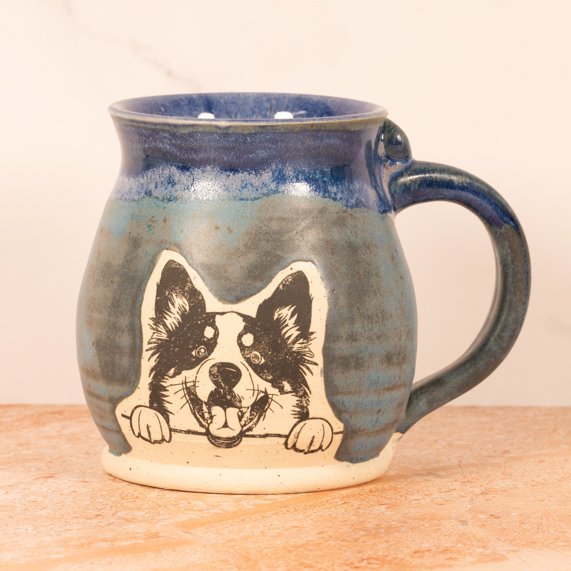 Handmade Ceramic Border Collie Mug