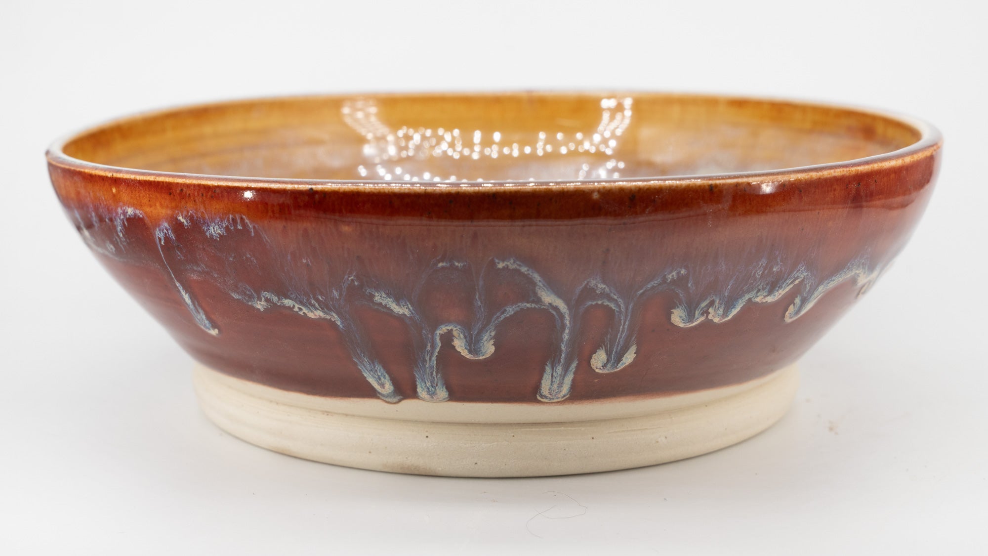 Medium Size Red/Gold Serving Bowl