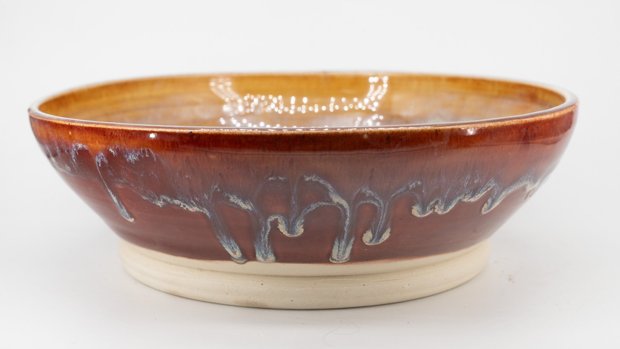 Medium Size Red/Gold Serving Bowl