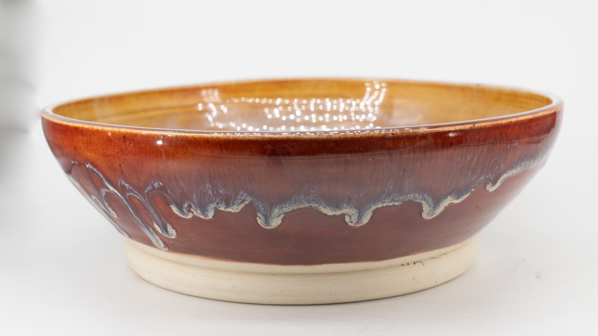 Medium Size Red/Gold Serving Bowl