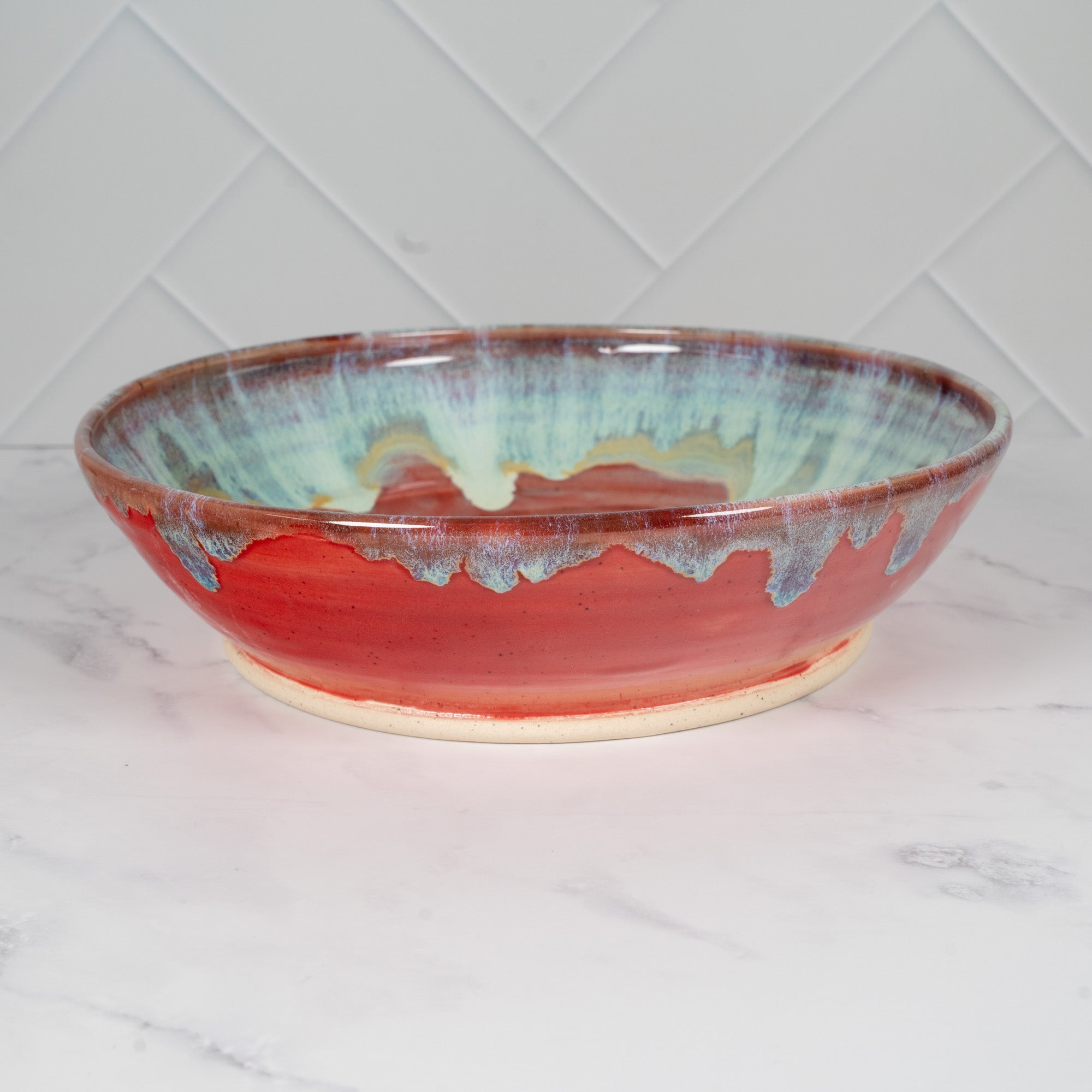 Coral Sand Beach Ceramic Serving Bowl, Medium