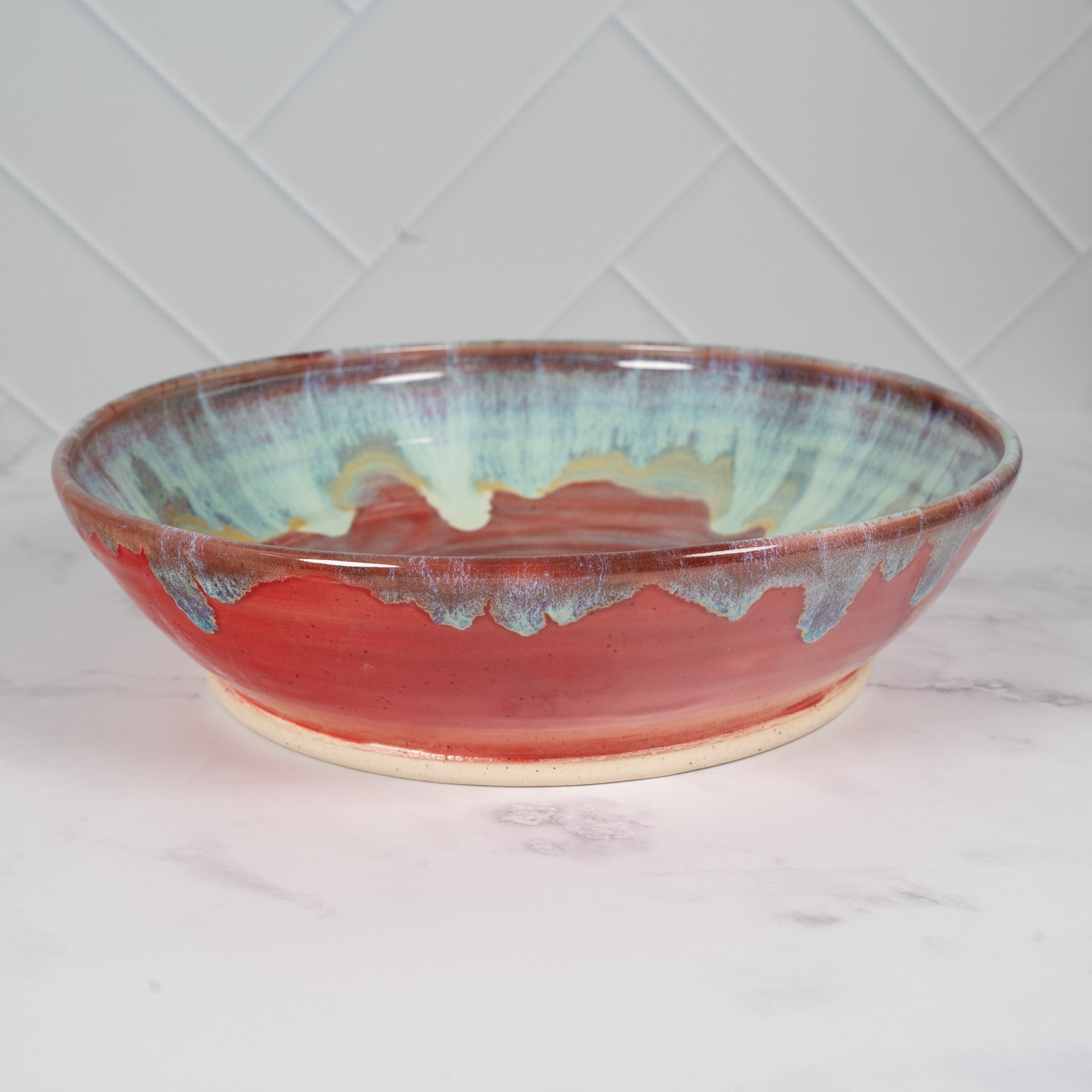 Coral Sand Beach Ceramic Serving Bowl, Medium