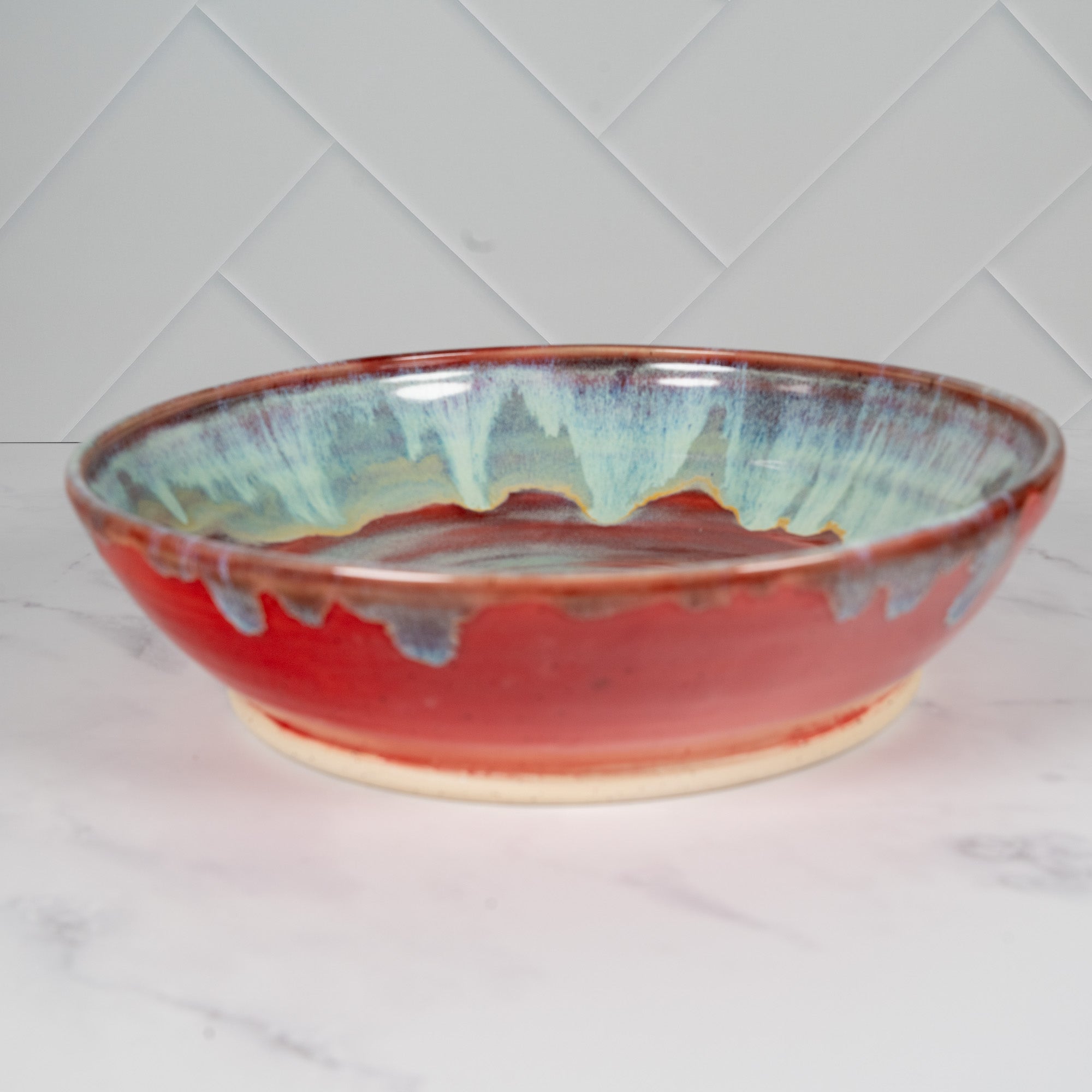 Coral Sand Beach Ceramic Serving Bowl, Medium