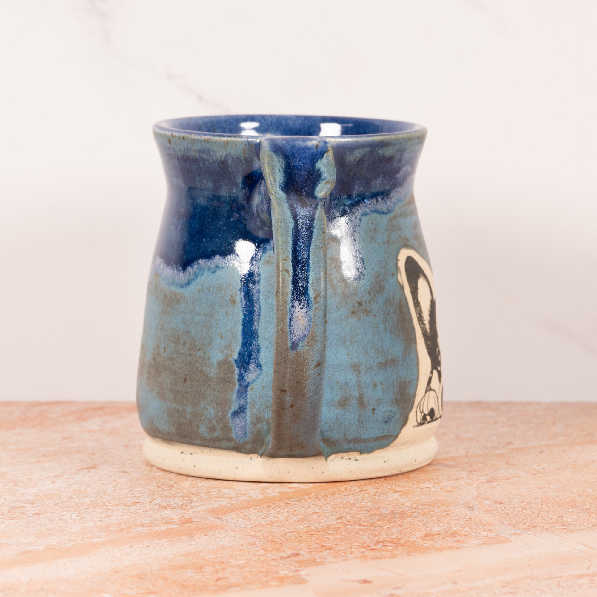 Handmade Ceramic Mug with Corgi