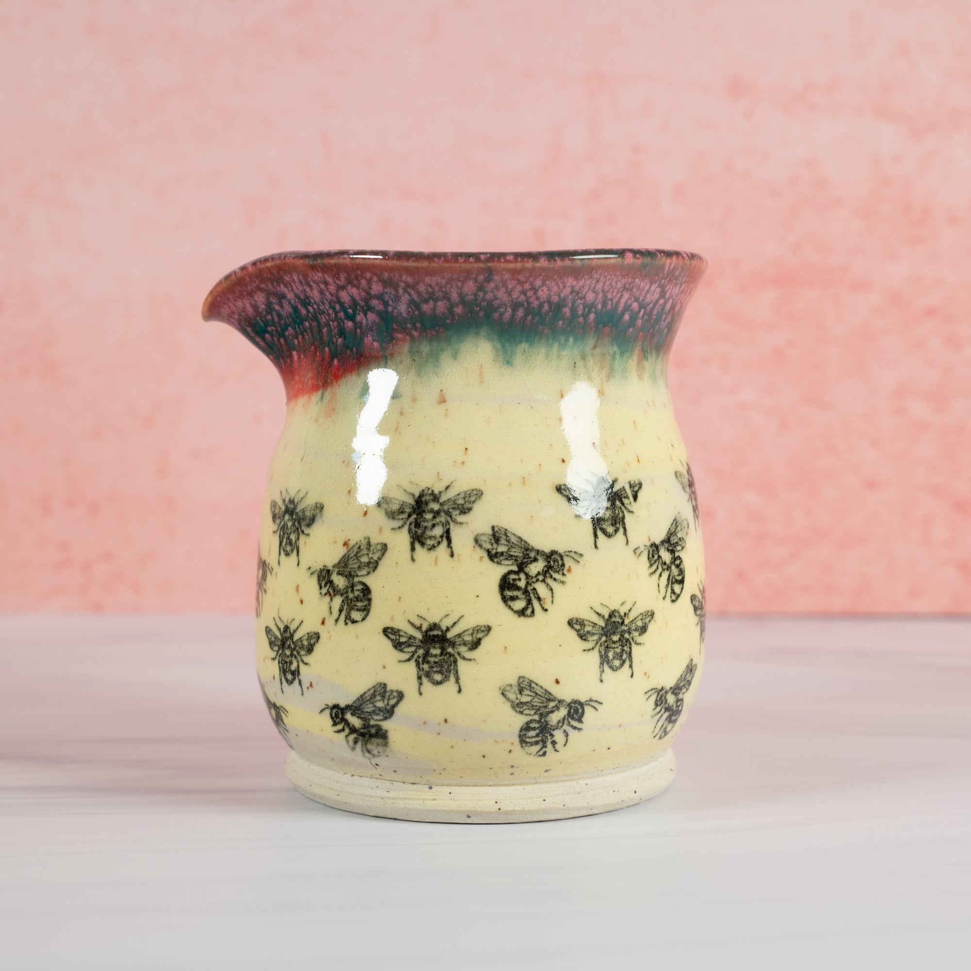 Handmade Bee Creamer Pot