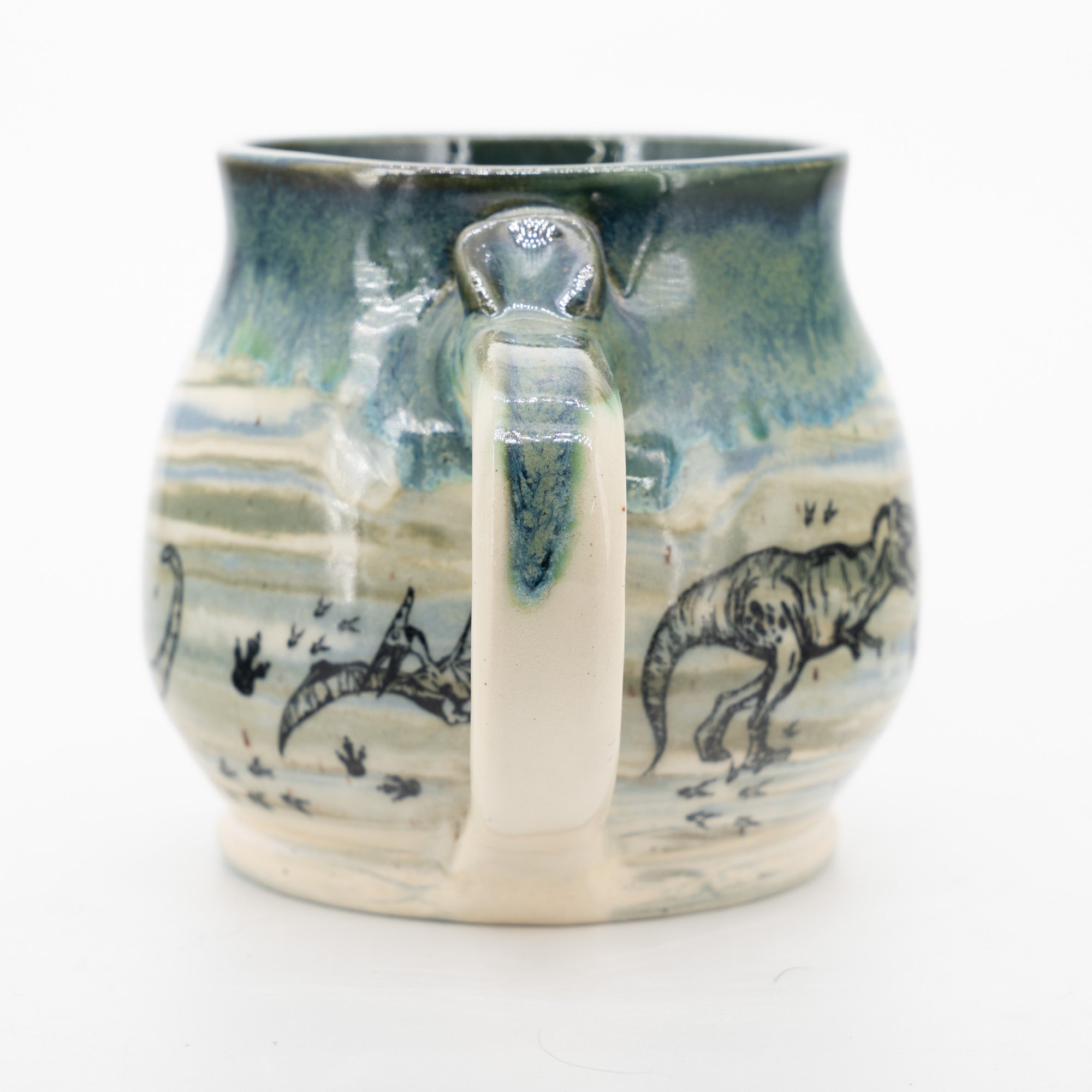 Marbled Earth Dinosaur Mug