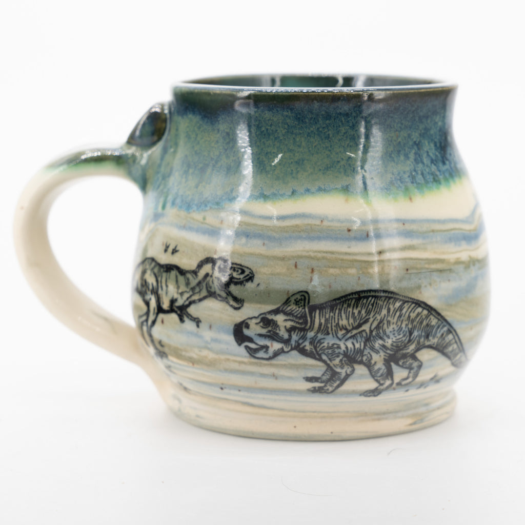 Marbled Earth Dinosaur Mug