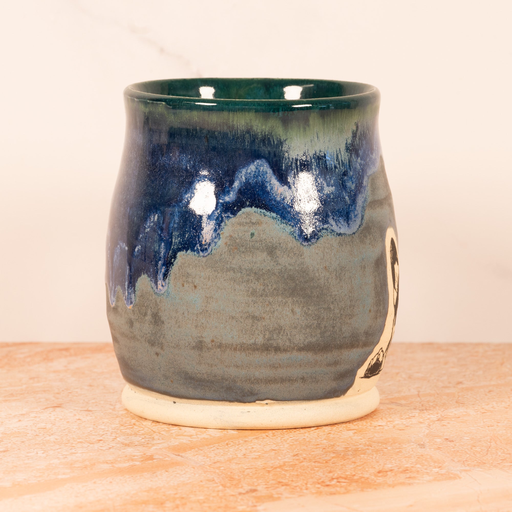 Handmade Ceramic Mug with Blue Heeler