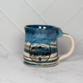 Planet Earth Mug with Fly Fish Trout
