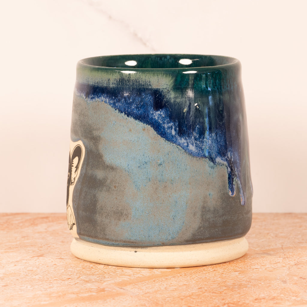 Handmade Ceramic Mug with French Bull Dog