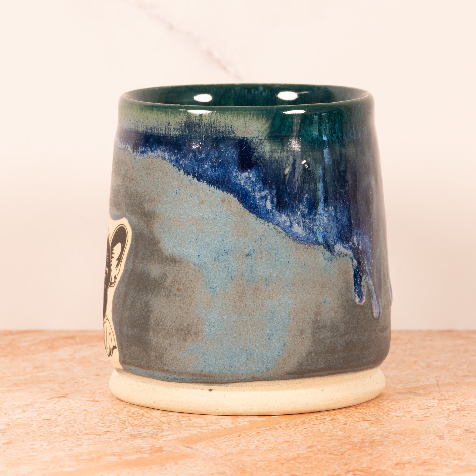 Handmade Ceramic Mug with French Bull Dog