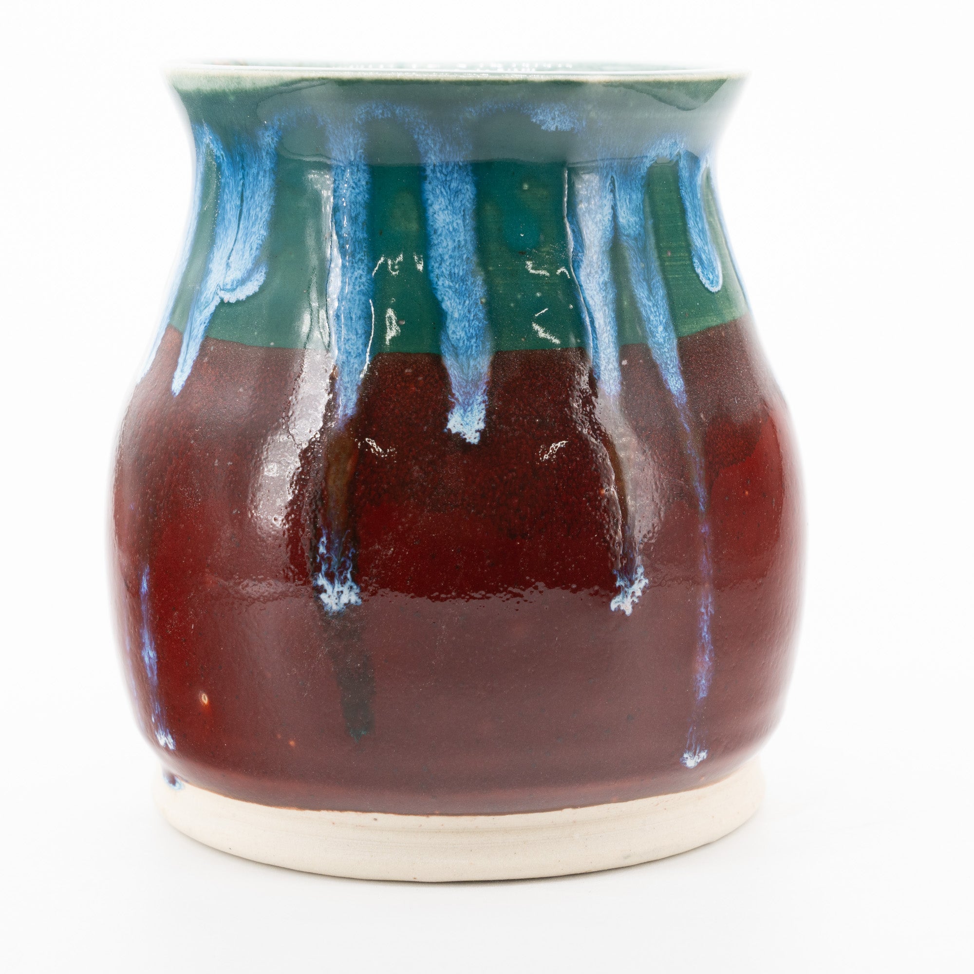 Handmade XL Red/Teal Coffee Mug