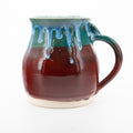 Handmade XL Red/Teal Coffee Mug