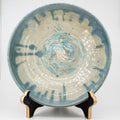 Large Marbled Clay Bowl with Fish Bowl