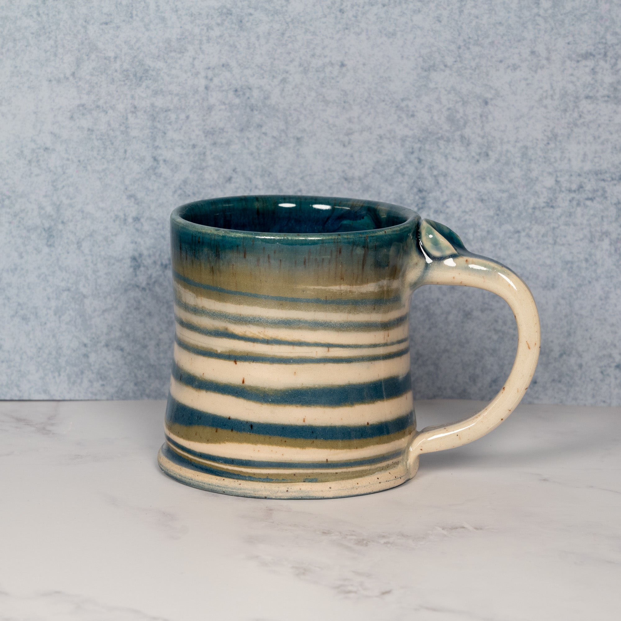 Handmade Planet Earth Ceramic Mug