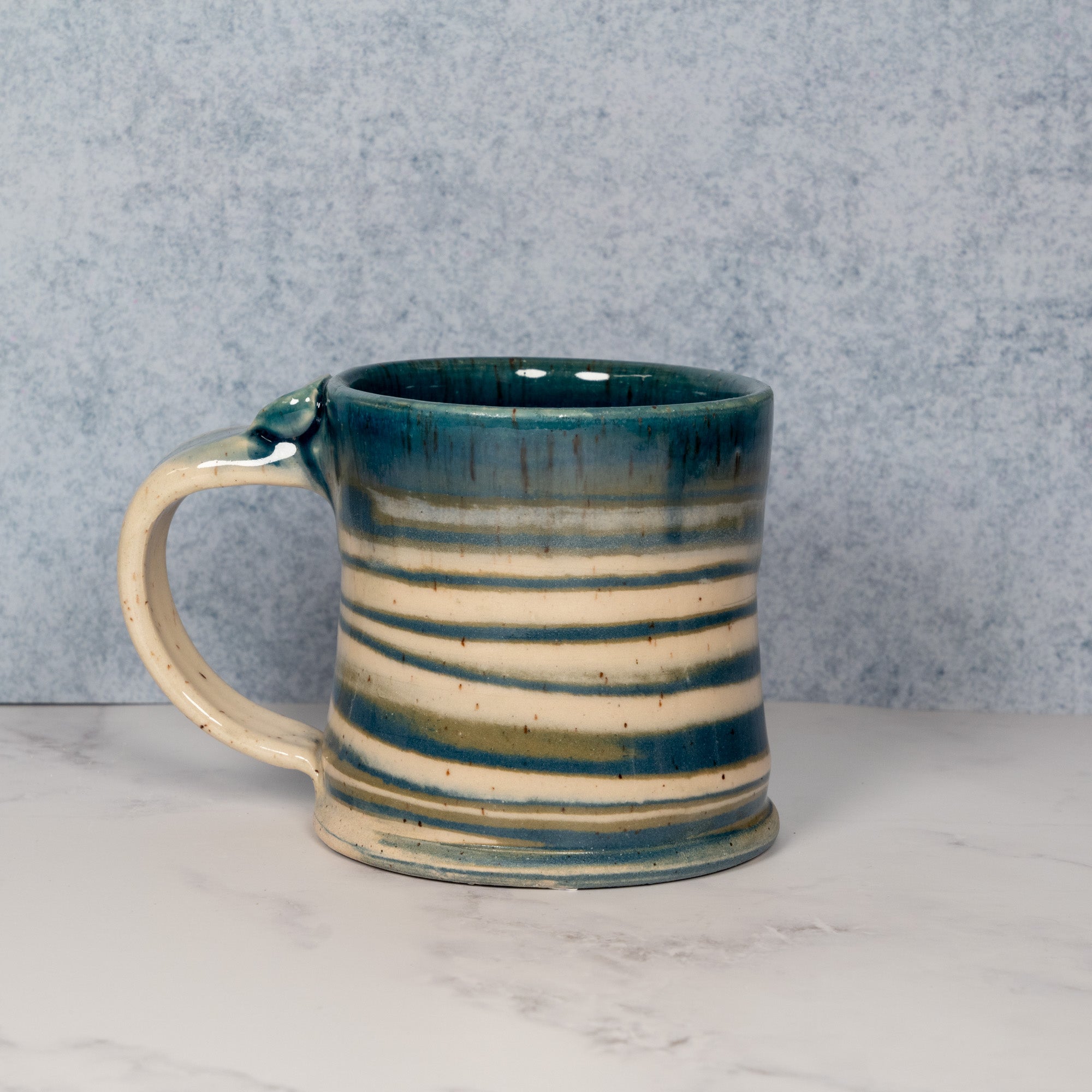 Handmade Planet Earth Ceramic Mug