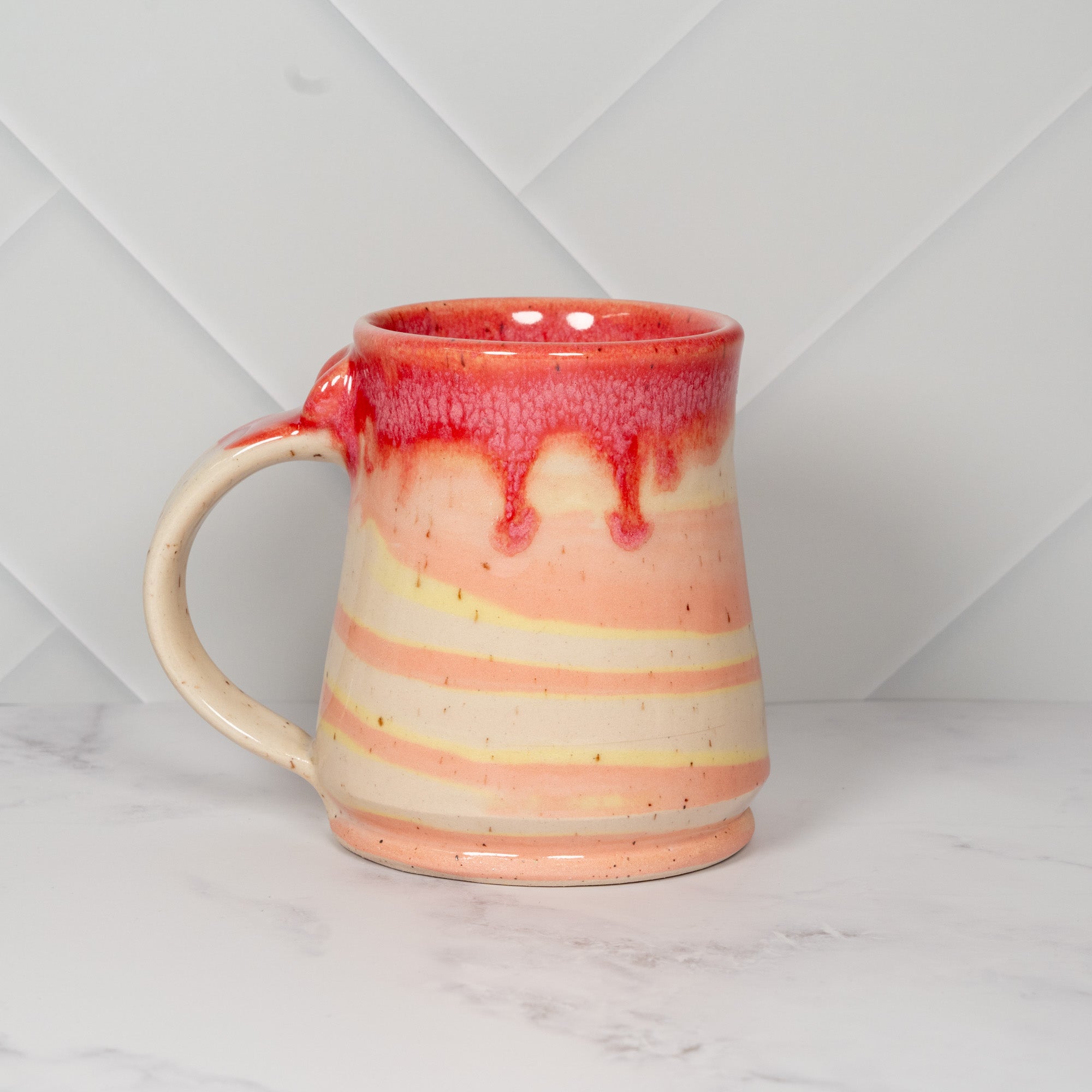 Handmade Marbled Sherbet Ceramic Mug 02