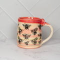 Sherbet Ceramic Mug with Bees