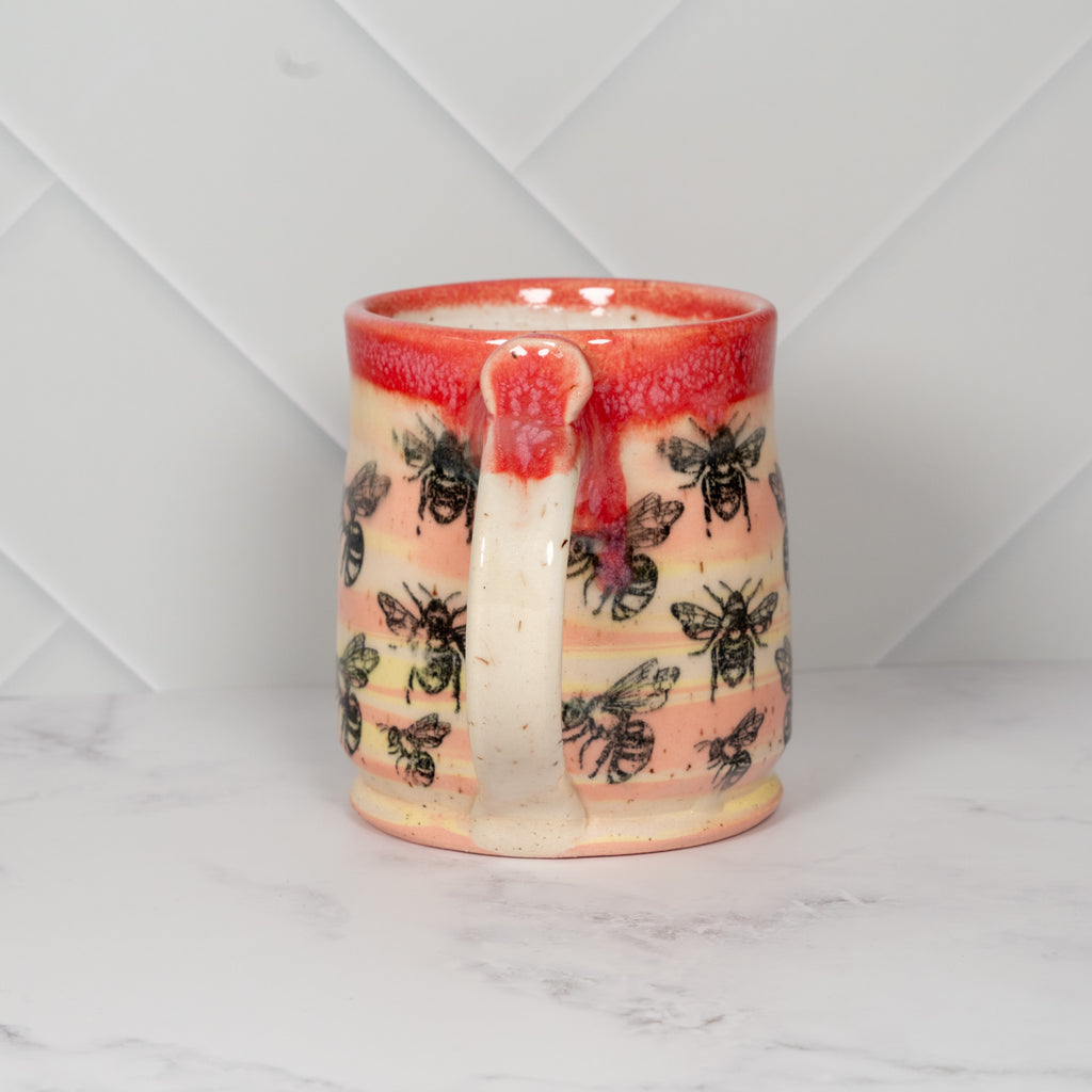 Sherbet Ceramic Mug with Bees