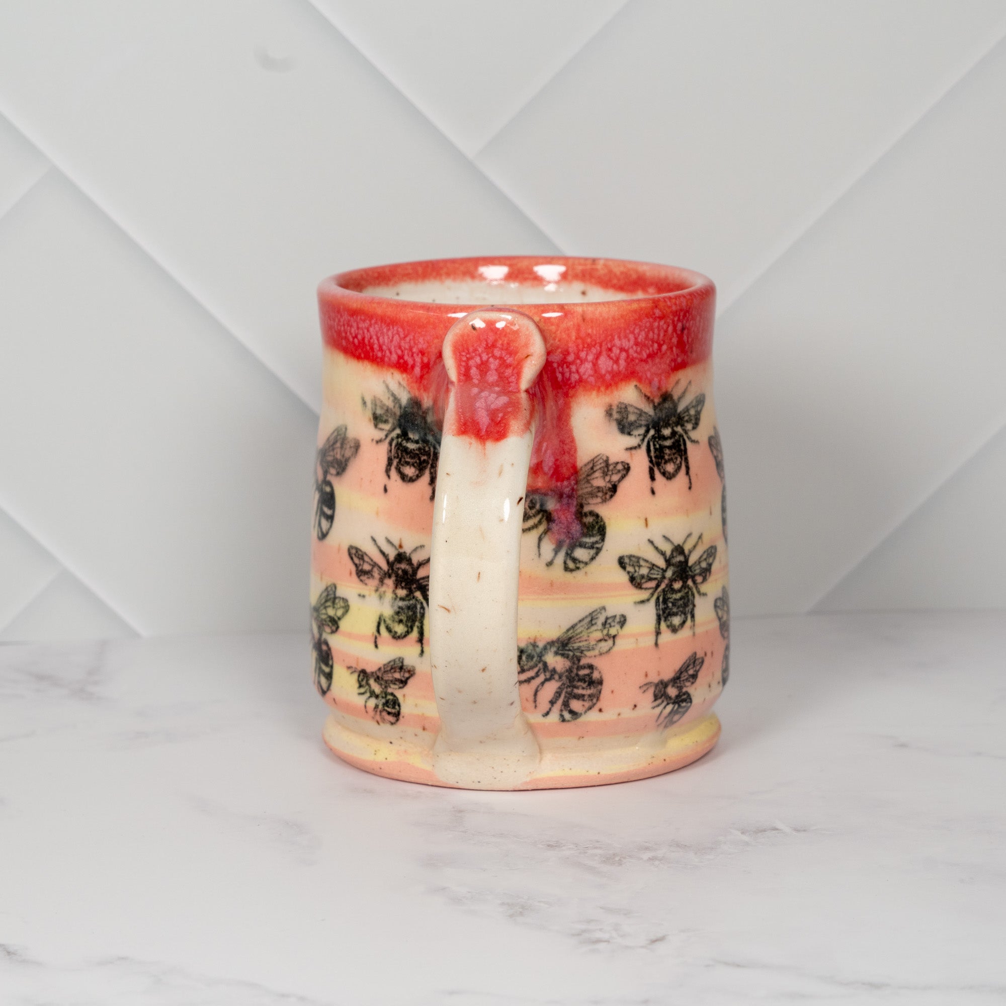 Sherbet Ceramic Mug with Bees