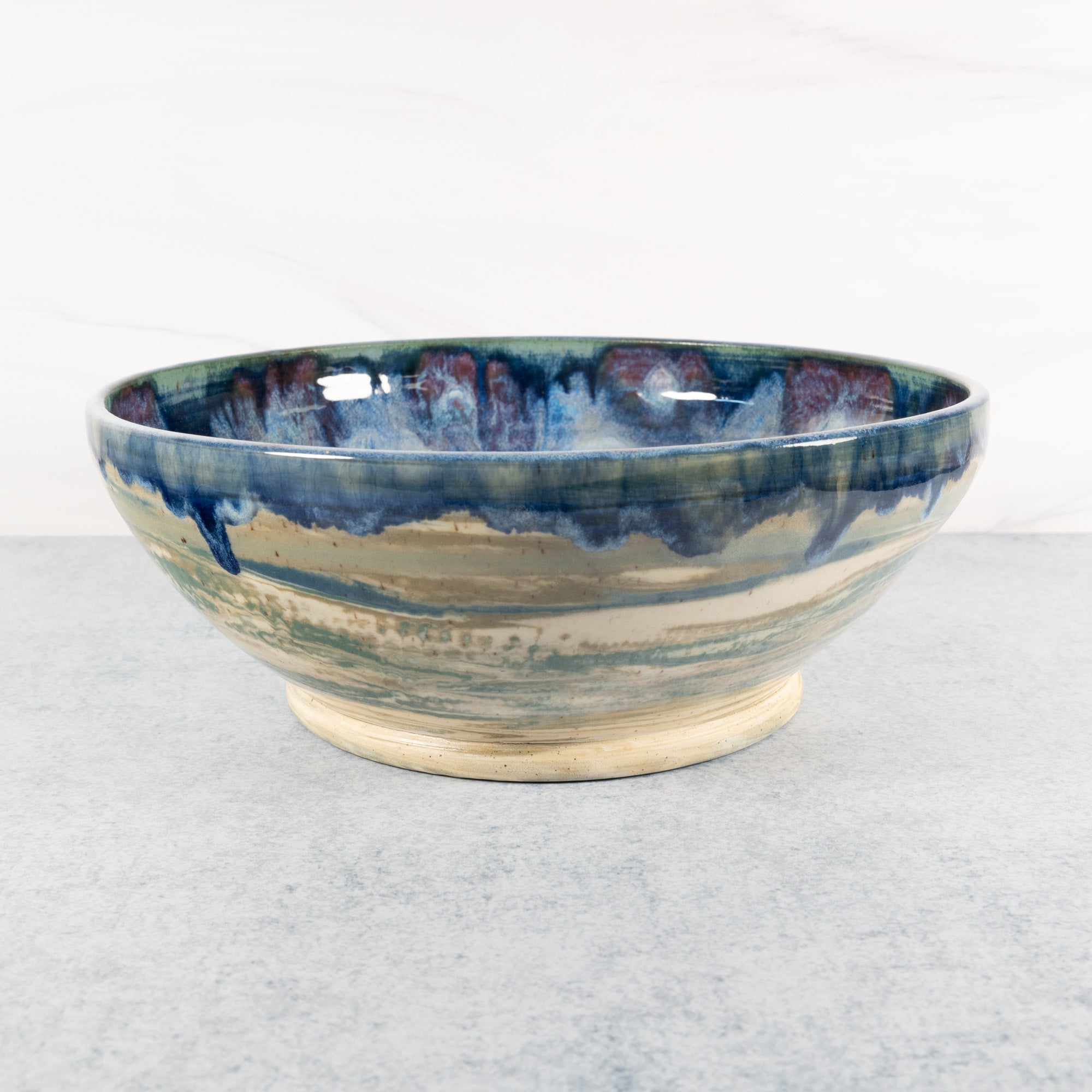 XL Marbled Earth - Peacock