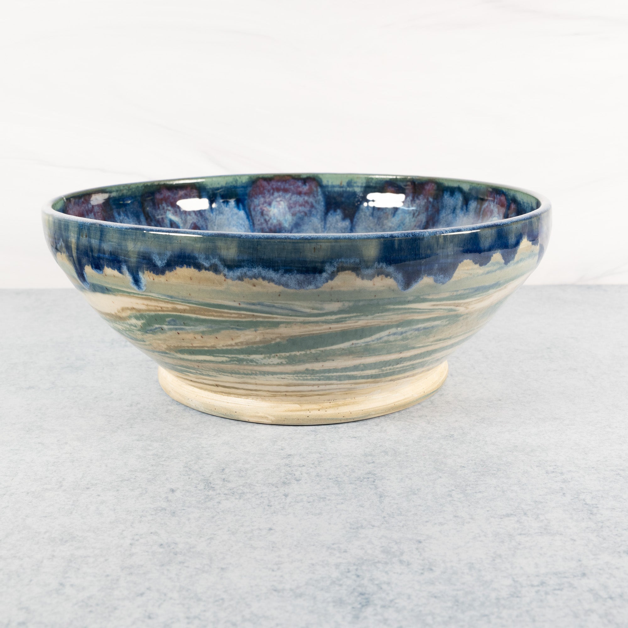 XL Marbled Earth - Peacock