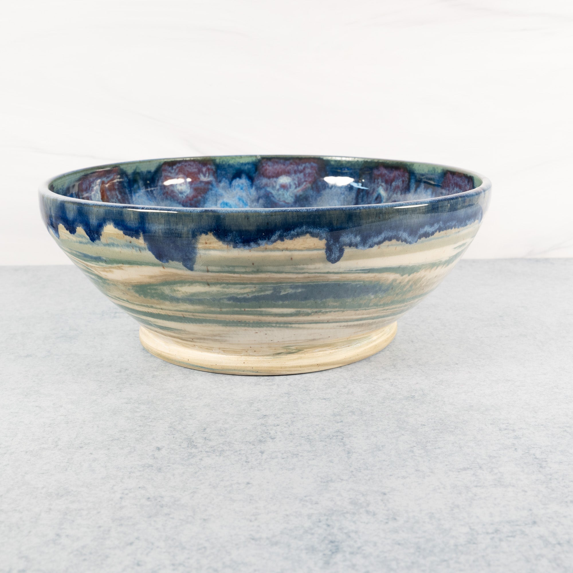 XL Marbled Earth - Peacock