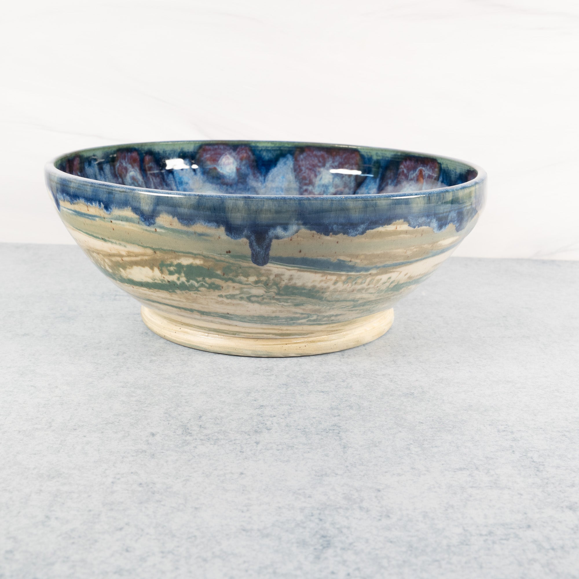XL Marbled Earth - Peacock