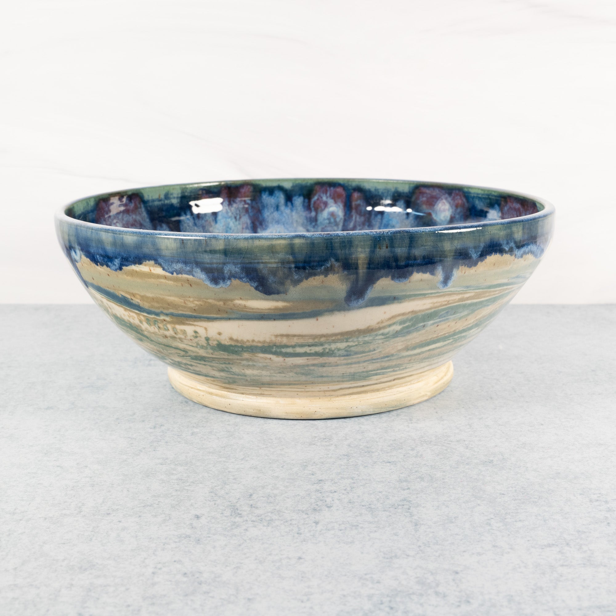 XL Marbled Earth - Peacock