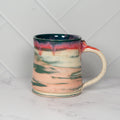 Handmade Marbled Watermelon Ceramic Mug 03