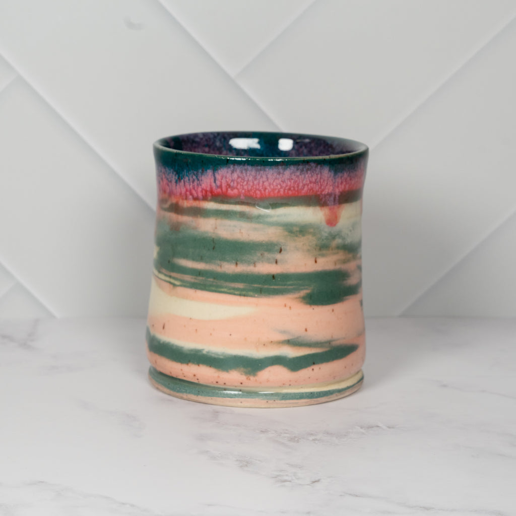 Handmade Marbled Watermelon Ceramic Mug 03
