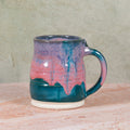 Pink/Teal Handmade Ceramic Mug