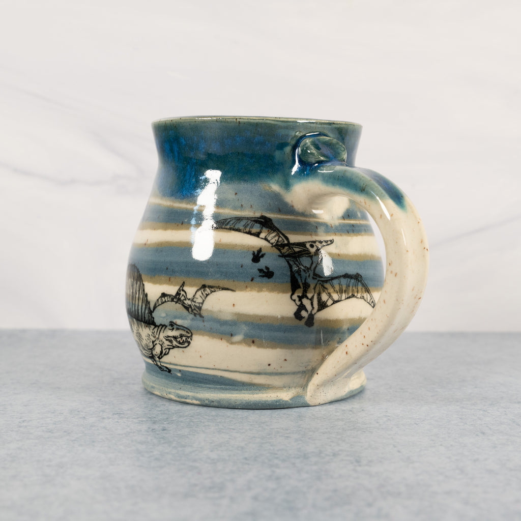Marbled Earth Dinosaur Mug