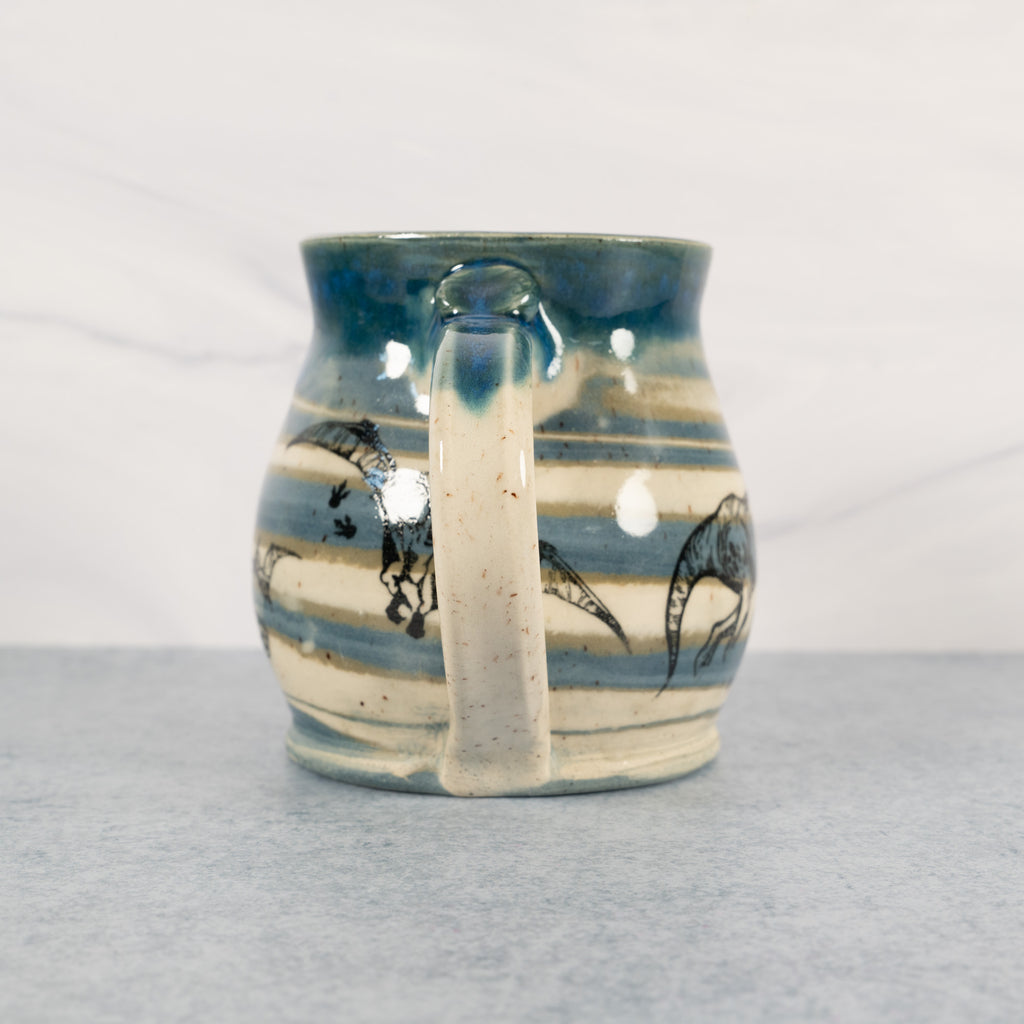 Marbled Earth Dinosaur Mug