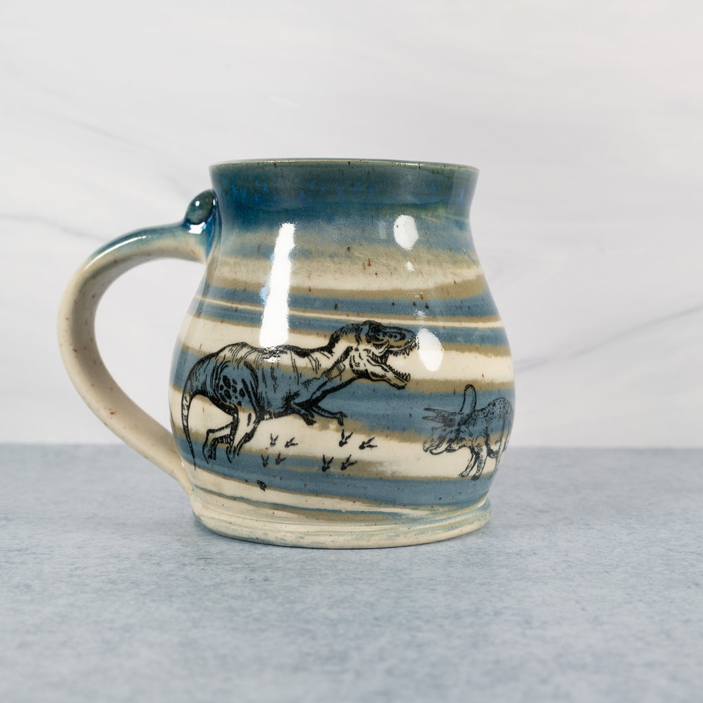 Marbled Earth Dinosaur Mug