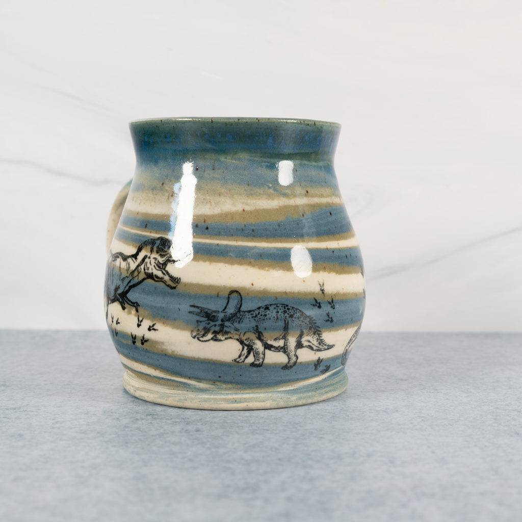 Marbled Earth Dinosaur Mug