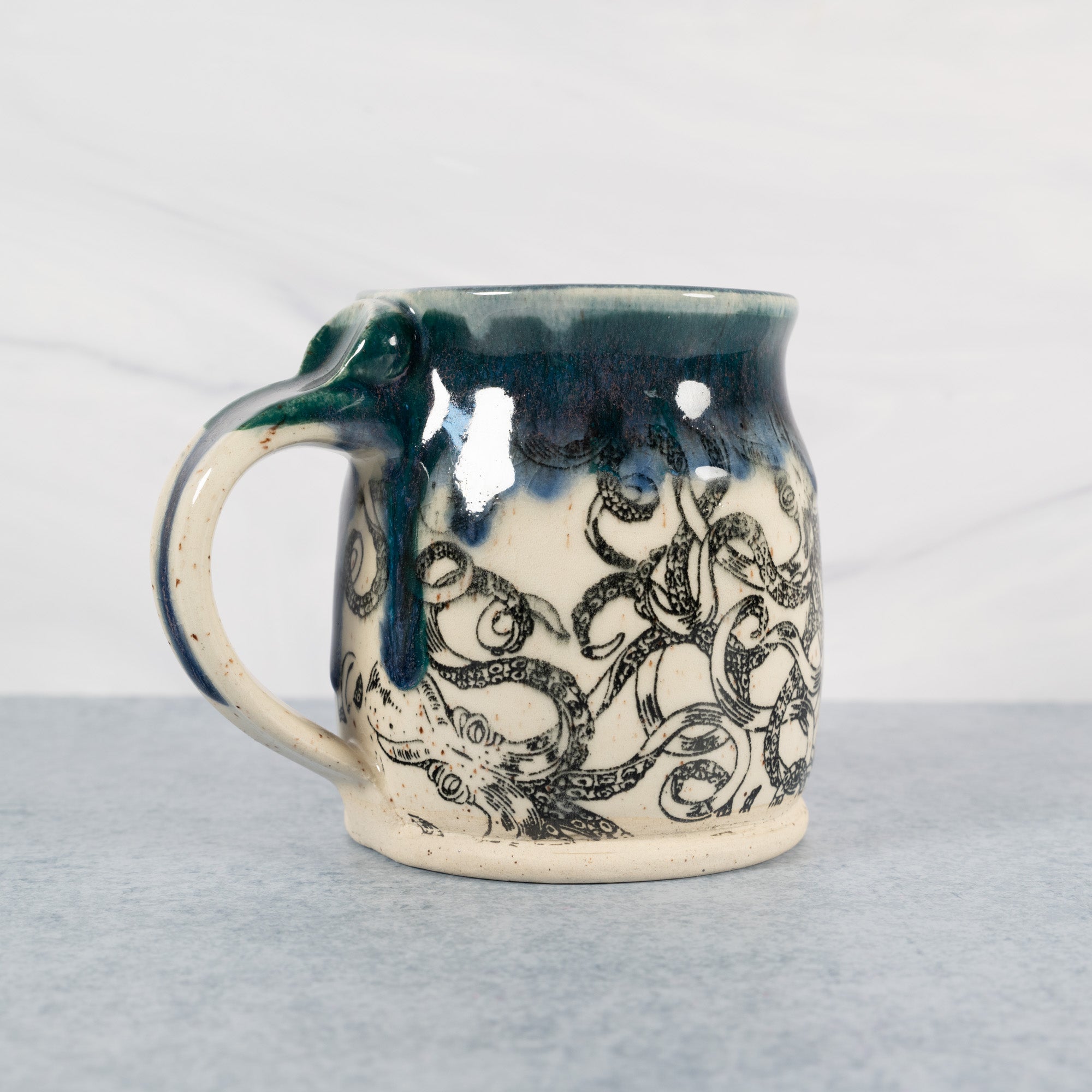 Handmade Ceramic Octopus Mug