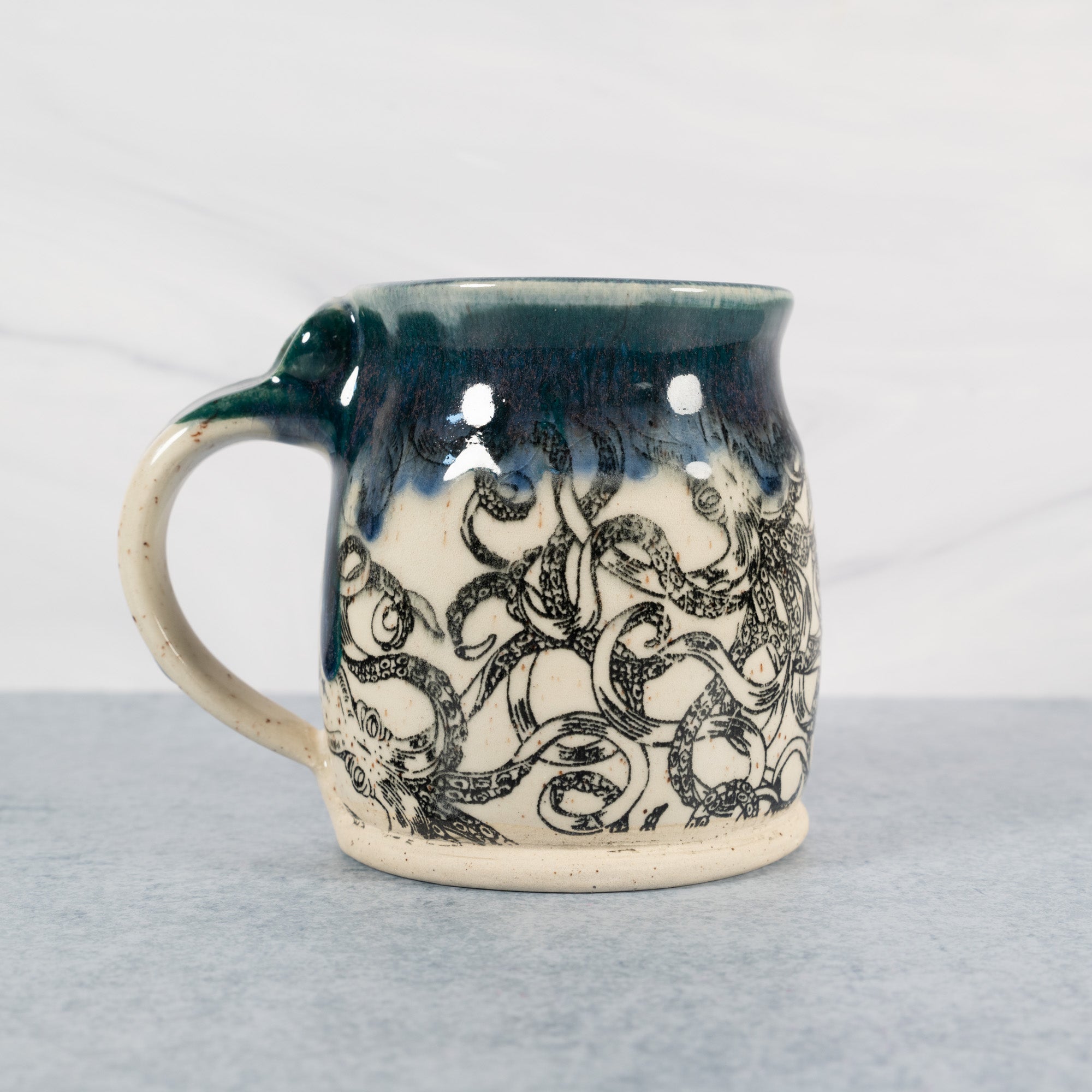 Handmade Ceramic Octopus Mug