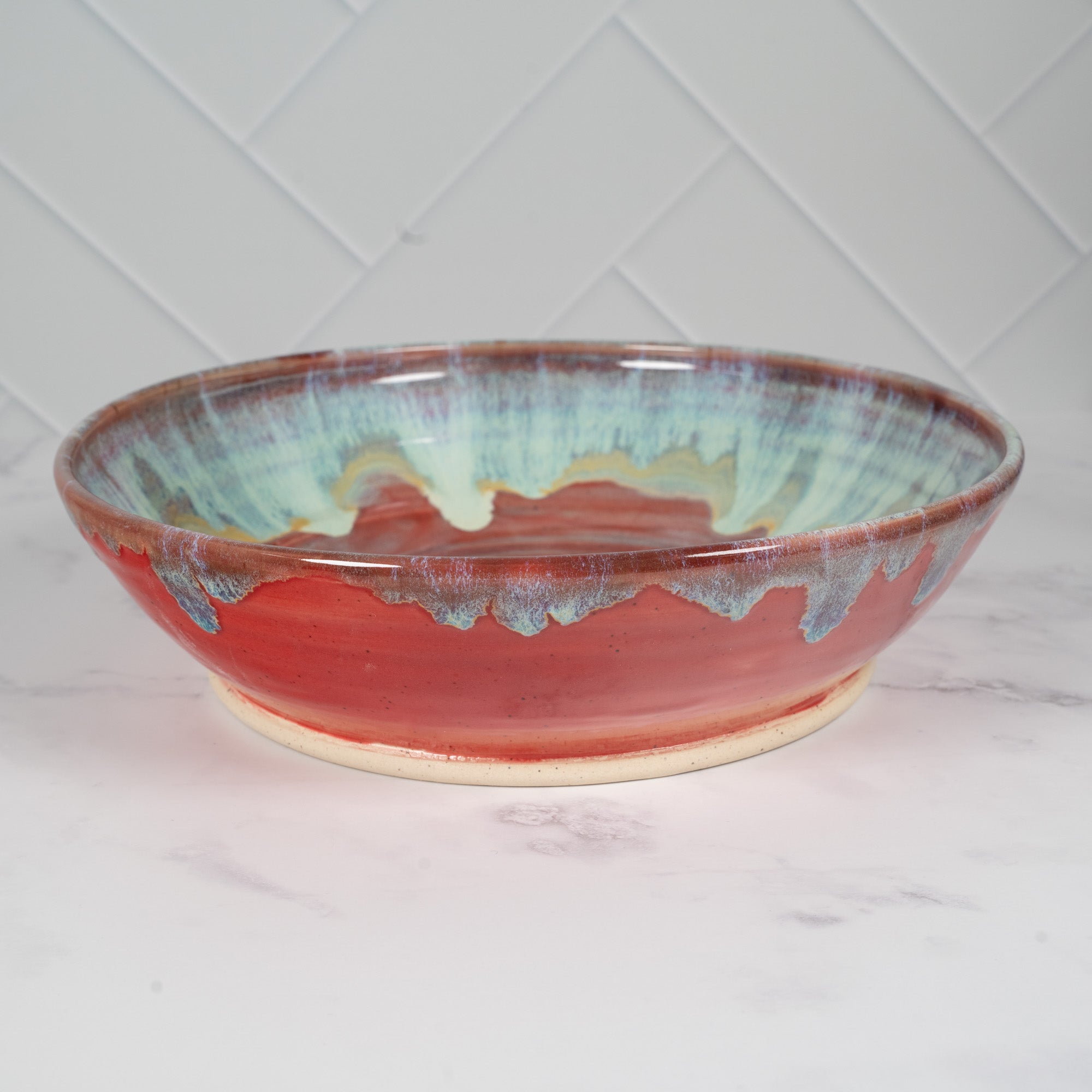Coral Sand Beach Ceramic Serving Bowl, Medium