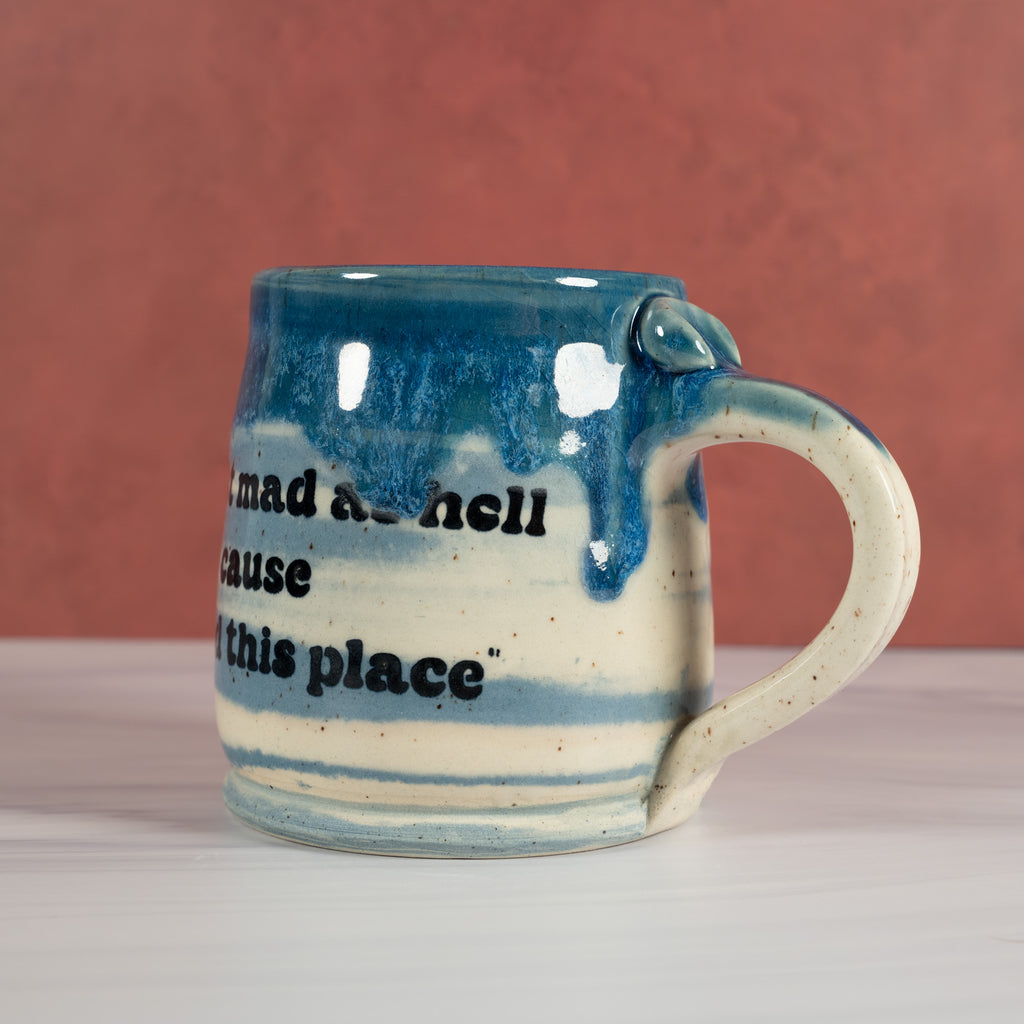 Marbled Blue USA mug