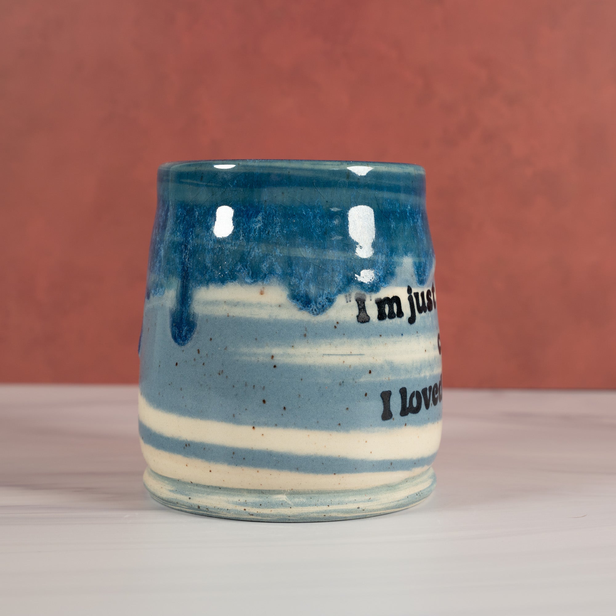 Marbled Blue USA mug