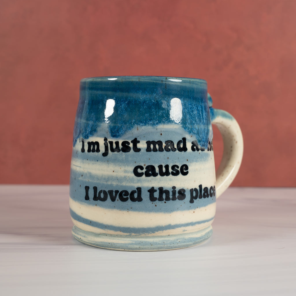 Marbled Blue USA mug