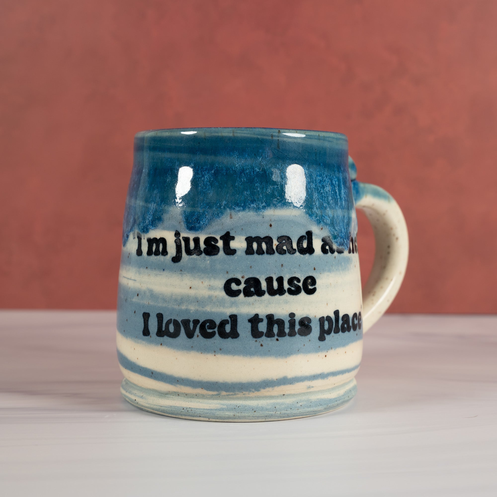 Marbled Blue USA mug