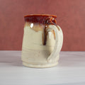 Handmade Marbled Red Beer Stein
