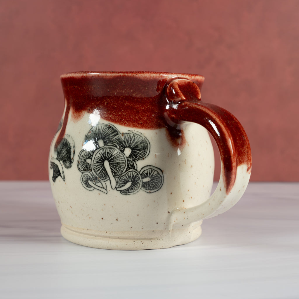 Handmade Red Mushroom Mug