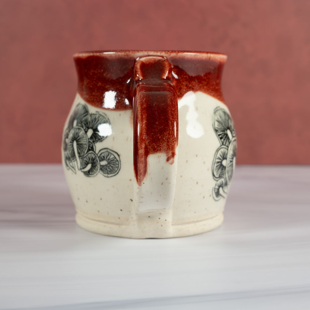 Handmade Red Mushroom Mug