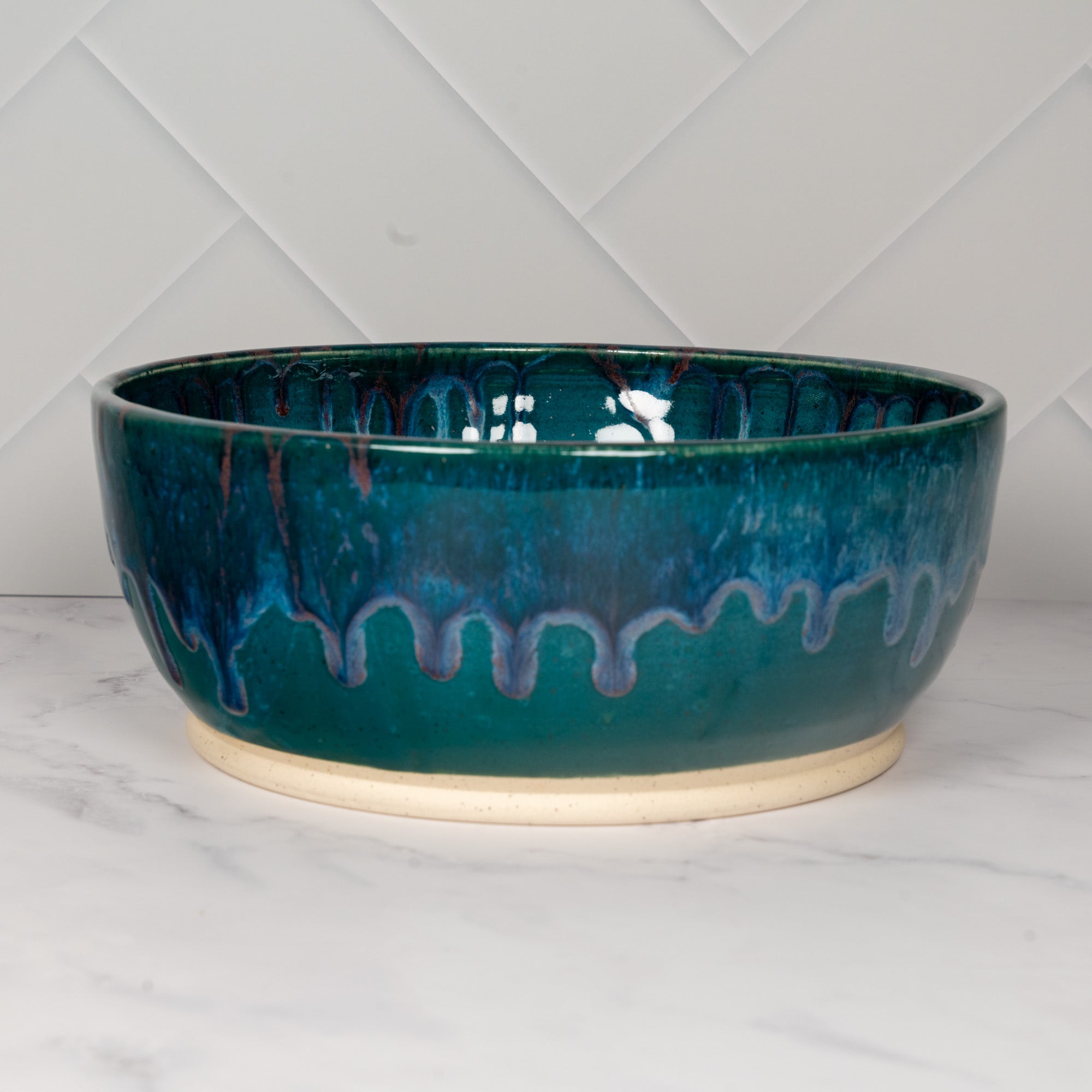 Mermaid Teal Medium Size Fruit / Serving Bowl