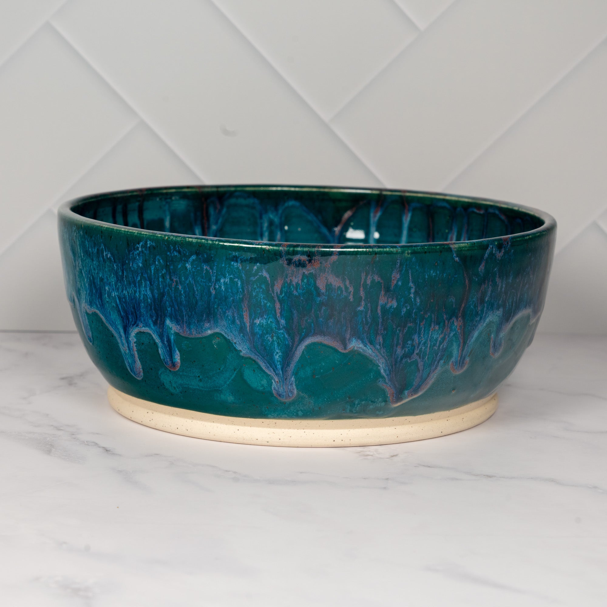 Mermaid Teal Medium Size Fruit / Serving Bowl