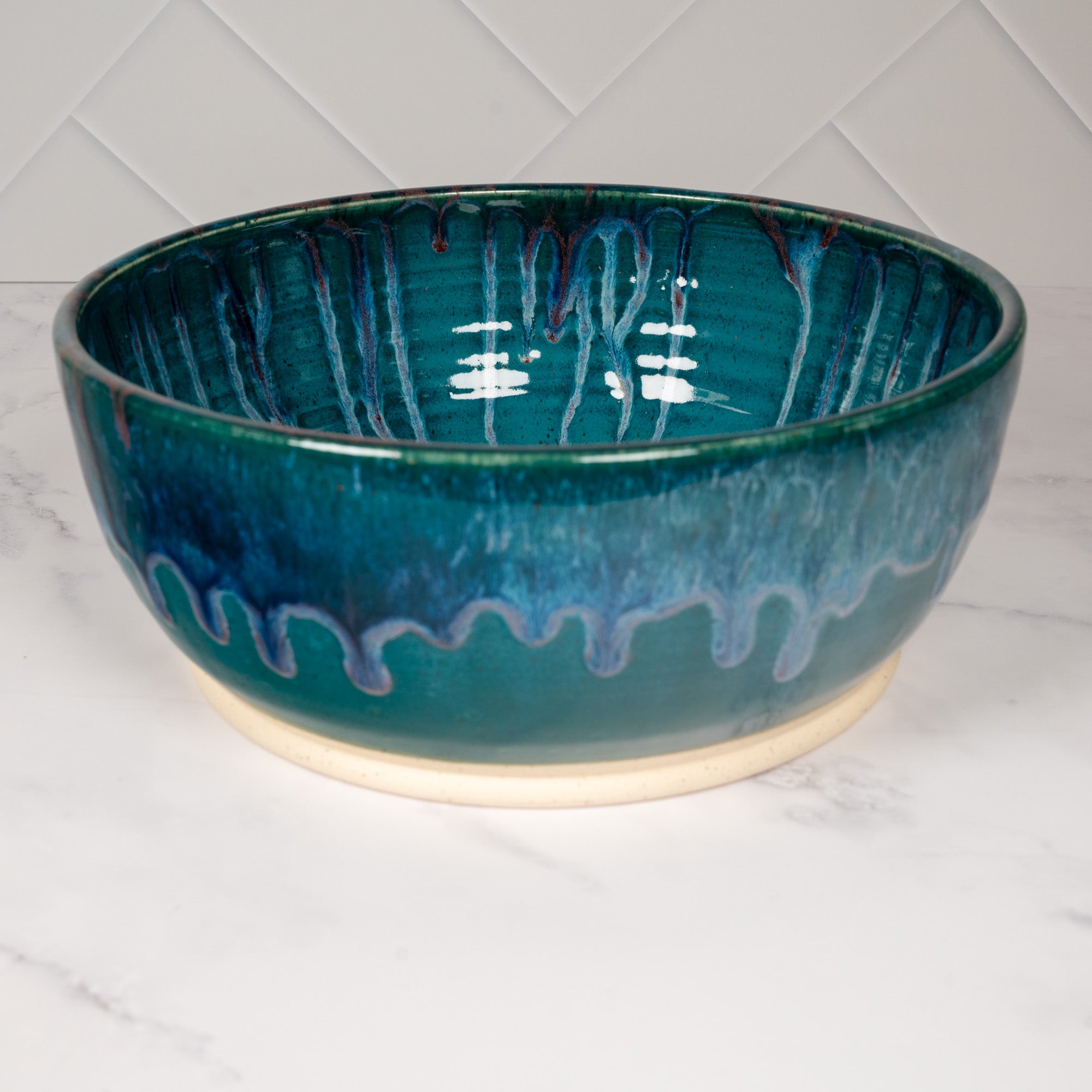Mermaid Teal Medium Size Fruit / Serving Bowl